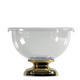 The ice bowl  Prestige- transparent + gilt base - 1/2