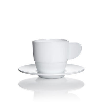 Unbreablle small coffee cup 80 ml and plate - 1