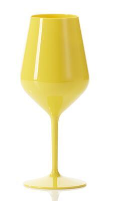 Unbreakable wine glass Backstage yellow - 1