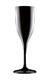 Champagne Flute Glass SAN-150cc in black color - 1/2