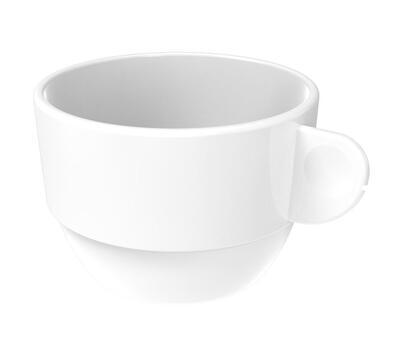 Unbreablle coffee cup 166 ml and plate - 4